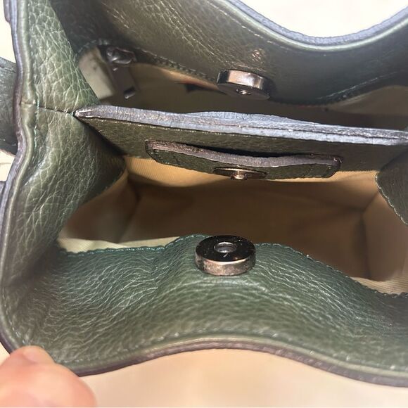 NWT Andrea Cardone Italia Green Leather Women's Bag - Picture 6 of 11